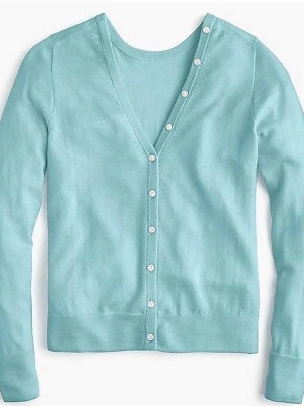 J. Crew Reversible Button-Back Sweater Blue / Size L